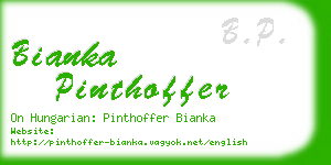 bianka pinthoffer business card